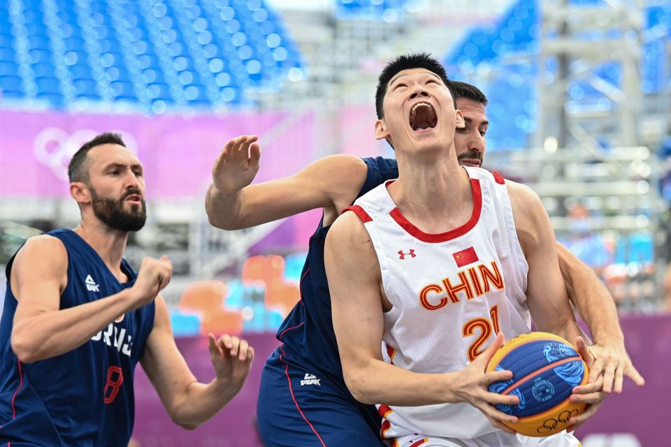 包含奥运-中国三人男篮不敌美国张宁7分赵嘉仁9分的词条